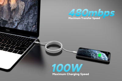 Kogan 100W PD Silicone USB-C Charge Cable  - 2m