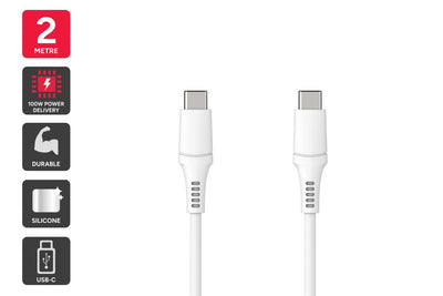Kogan 100W PD Silicone USB-C Charge Cable  - 2m