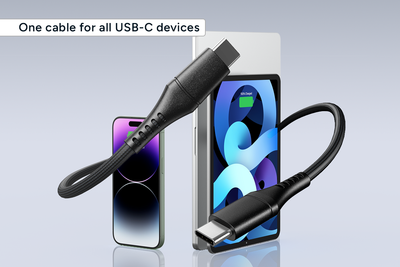 Kogan 100W PD USB-C Braided Charging & Video Cable - 2m