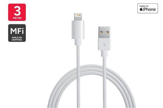 Lightning to USB Cable Certified by Apple MFI - 3m