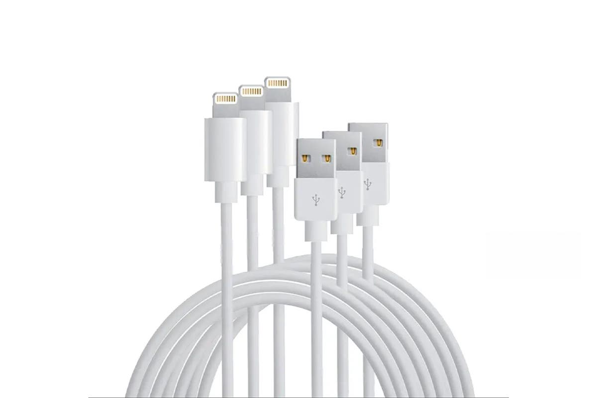 Lightning to USB Cable Certified by Apple MFI (3 Pack, 3m)