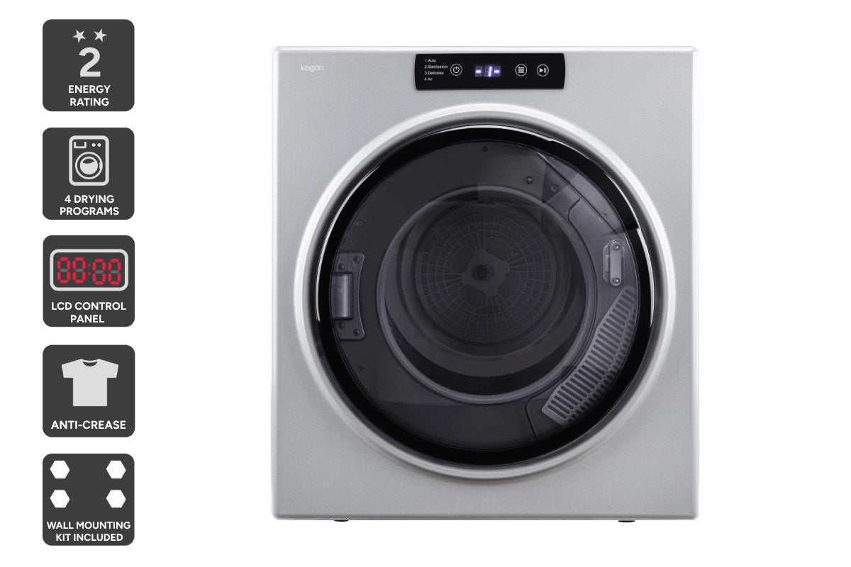 Kogan 5kg Vented Dryer (Silver Grey)