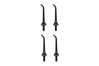 Kogan Cordless Advanced Water Flosser & Replacement Tips Black, 4 Pack