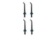 Replacement Tip for Kogan Cordless Advanced Water Flosser  - Black, 4 Pack 