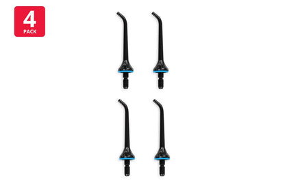 Kogan Cordless Advanced Water Flosser & Replacement Tips Black, 4 Pack