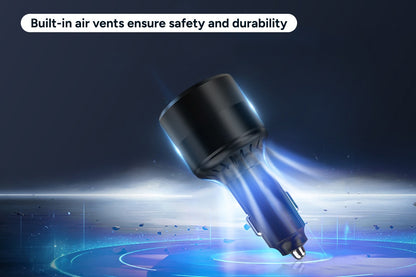 Kogan 130W PD USB-A and USB-C Car Charger with 100W Charging Cable