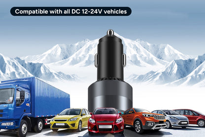 Kogan 130W PD USB-A and USB-C Car Charger with 100W Charging Cable