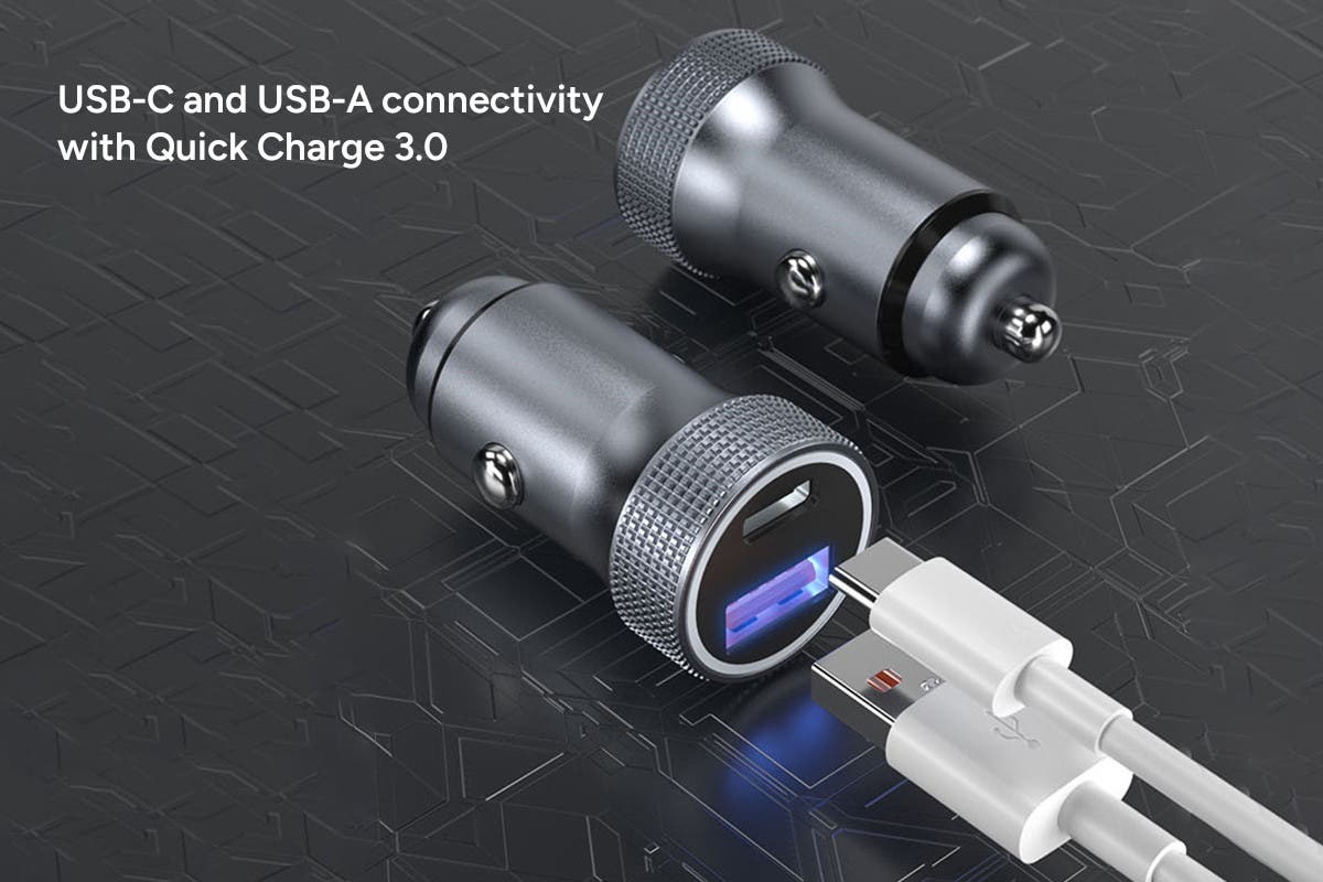 Kogan 30W PD USB-A and USB-C Car Charger