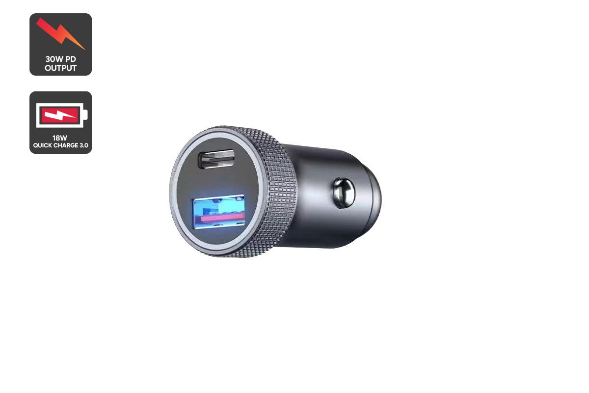 Kogan 30W PD USB-A and USB-C Car Charger