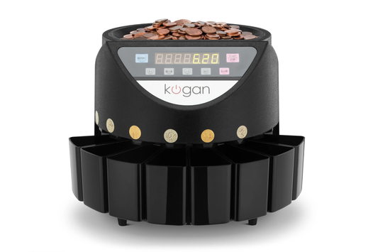 Kogan Coin Sorter & Counter (Black)