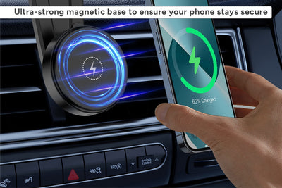 Kogan MagSafe Compatible Wireless Car Phone & Apple Watch Charger + 30W PD USB-A and USB-C Car Charger