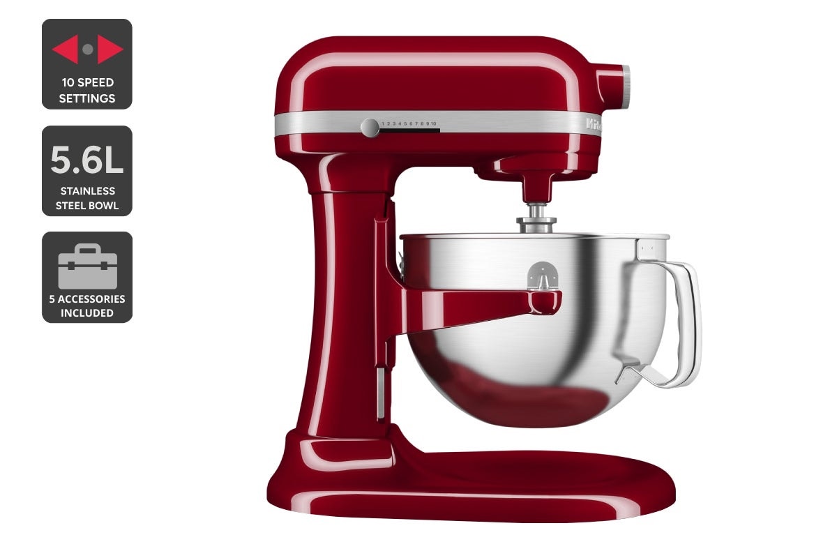 KitchenAid 5.6L Artisan Bowl-Lift Stand Mixer - Empire Red (KSM60)