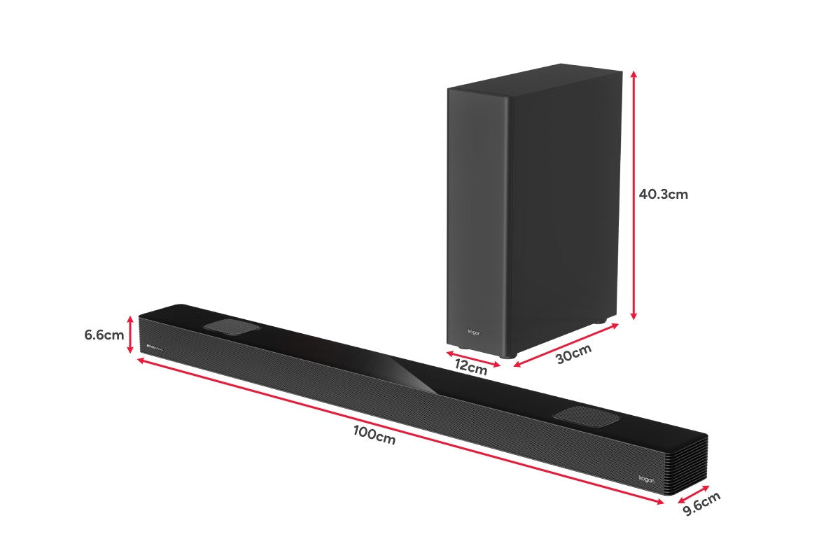 Kogan 5.1.2 Channel 200W Dolby Atmos Soundbar with Wireless Subwoofer
