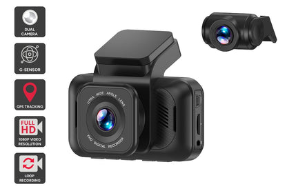 Kogan 1080p Dual Car Dash Camera (Front & Rear)