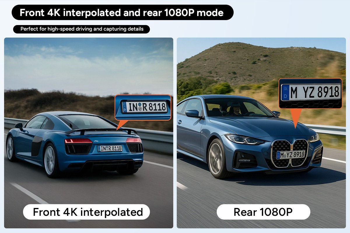 Kogan 1080p Dual Car Dash Camera (Front & Rear)