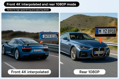 Kogan 1080p Dual Car Dash Camera (Front & Rear)