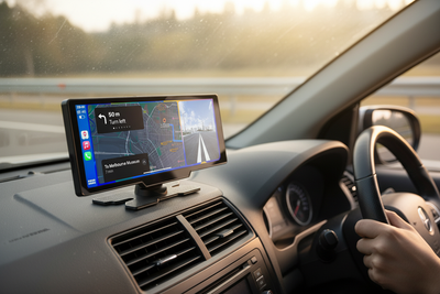 Kogan 4K Front and Rear Dash Cam with 10.26in CarPlay Display