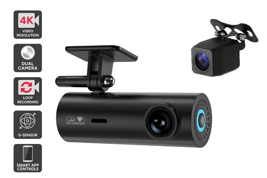 Kogan 4K Hidden Dual Channel Car Dash Camera - Front and Rear (SG2C-100)
