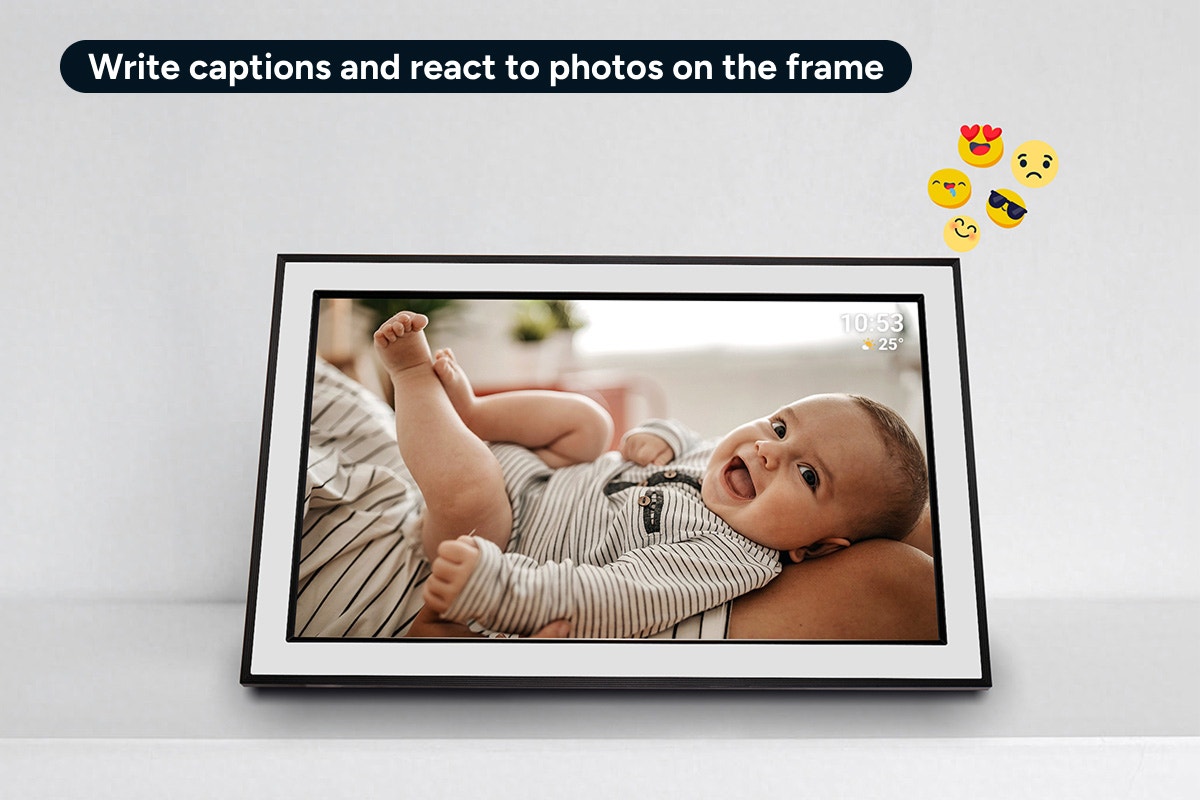 Kogan 15.6" Wi-Fi Digital Photo Frame with Frameo App (Black)