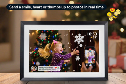 Kogan 10.1" Touch Screen Digital Photo Frame with Frameo App (Including 3 Frames)