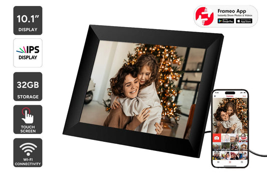 Kogan 10.1" Wi-Fi Digital Photo Frame with Frameo App - 32GB,Black