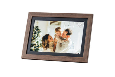 Kogan 10.1" Wi-Fi Digital Photo Frame with Frameo App - 32GB,Wood