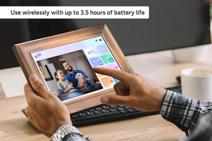 Kogan 10.1" Touch Screen Wireless Digital Photo Frame (Wood)