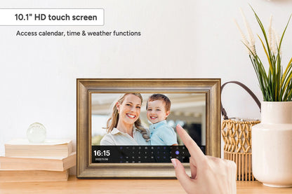 Kogan 10.1" Touch Screen Wireless Digital Photo Frame (Wood)