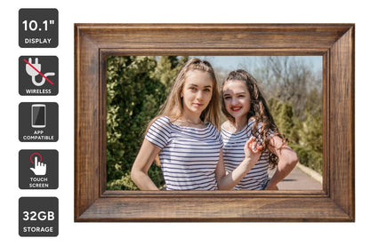Kogan 10.1" Touch Screen Wireless Digital Photo Frame (Wood)