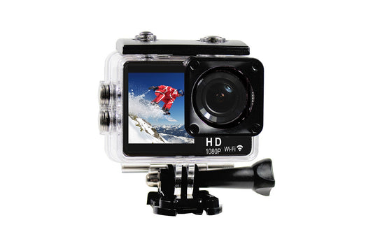 Kogan DS1030 Dual Screen 1080P Wi-Fi Action Camera with Waterproof Case