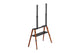 Kogan Danish Studio TV Stand with Storage Shelf for 43" - 65" TVs (Matte Black & Walnut)