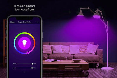 Kogan SmarterHome  10W Colour & Warm/Cool White Smart LED Bulb - E27, Wi Fi   4 Pack