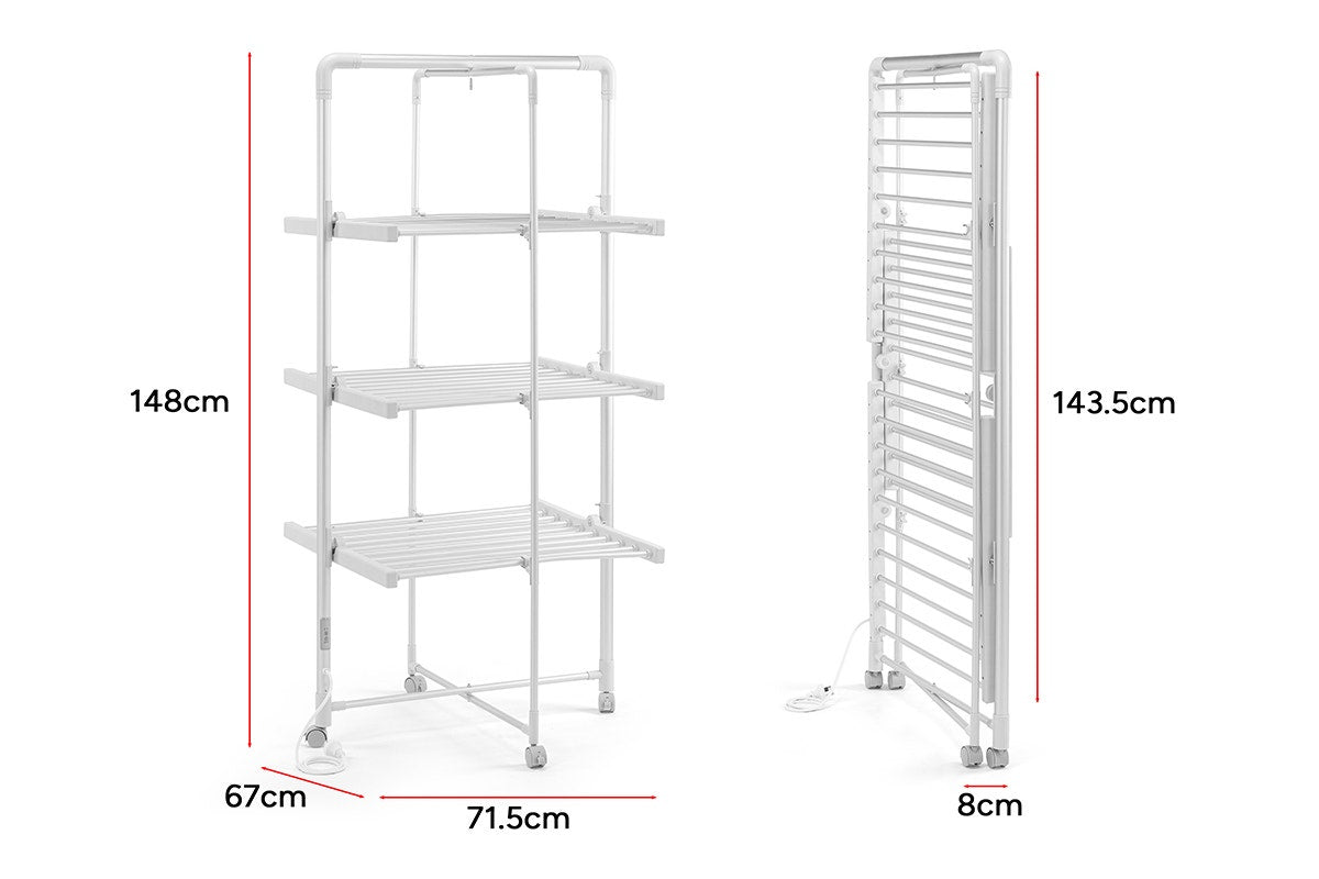 Kogan Electric Heated Towel Clothes Rack with Timer