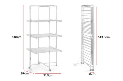 Kogan Electric Heated Towel Clothes Rack with Timer