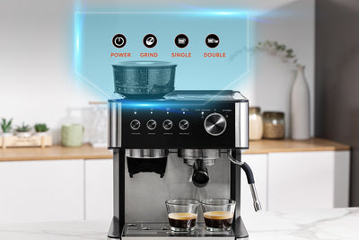 Kogan Espresso Barista Coffee Machine with Grinder 58mm Portafilter