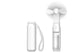 2-in-1 Mini Handheld Fan and Power Bank (White)