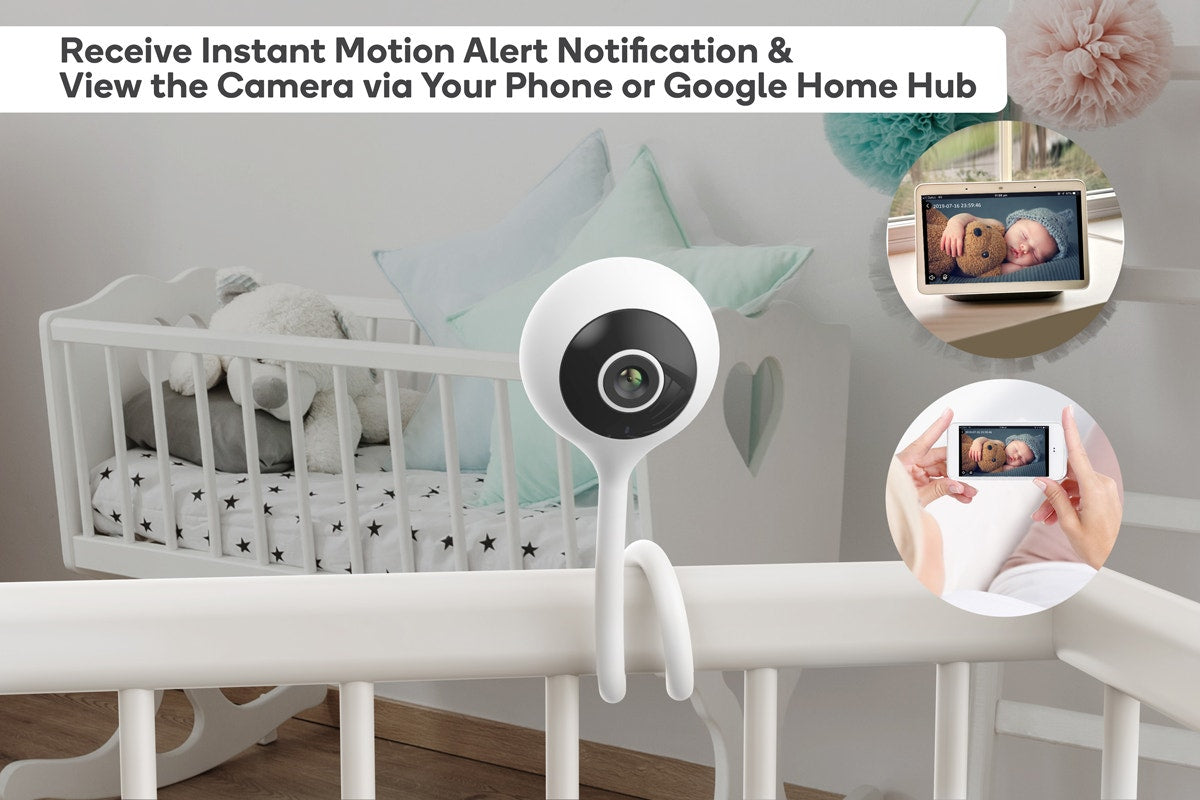 Kogan SmarterHomeâ„¢ 1296p Smart Baby Monitor Security Camera (White)