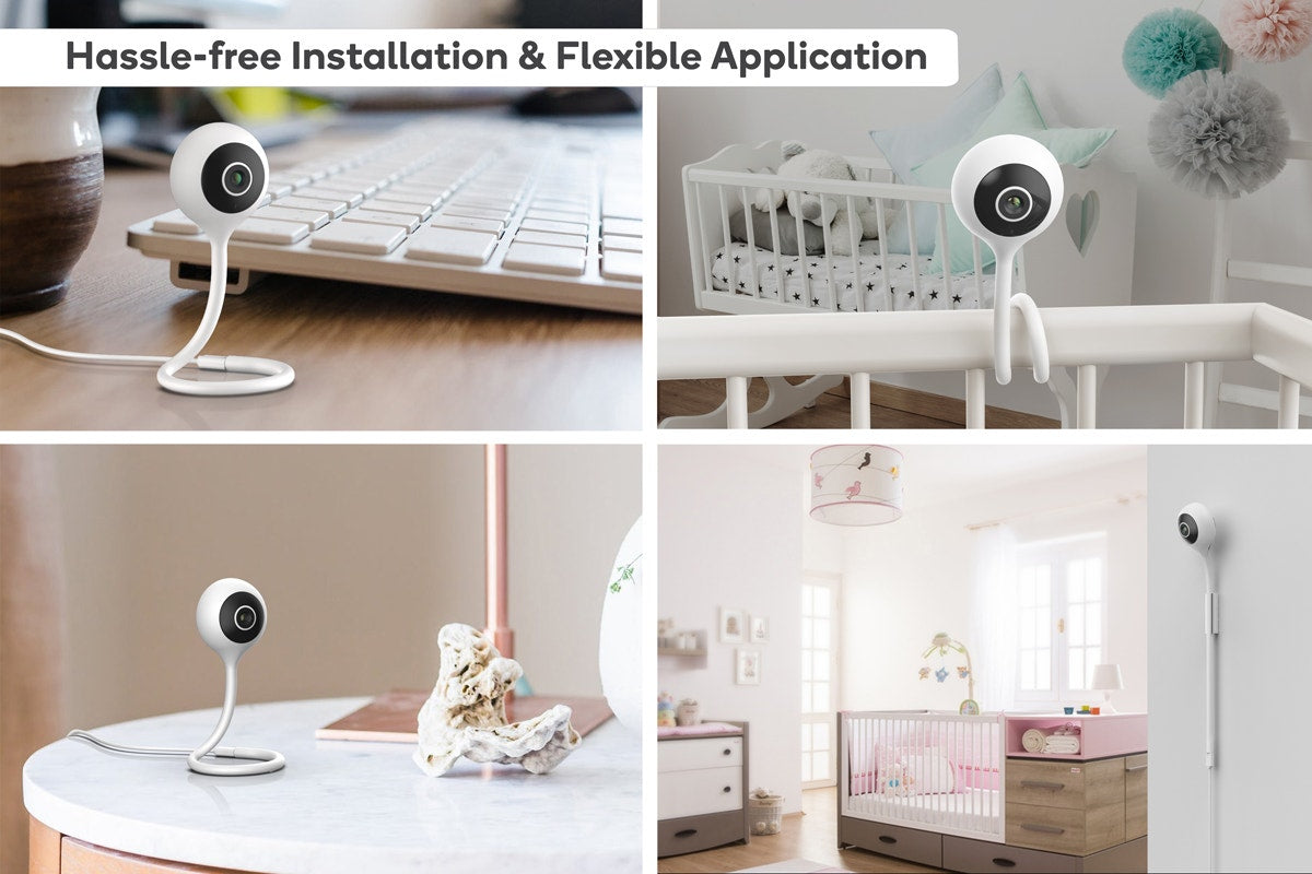 Kogan SmarterHomeâ„¢ 1296p Smart Baby Monitor Security Camera (White)