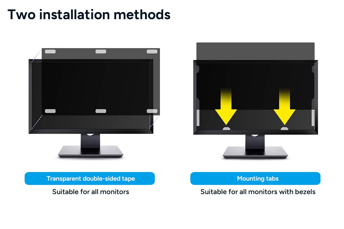 Kogan 2-in-1 Anti Blue Light Privacy Screen Filter for 27" Monitor