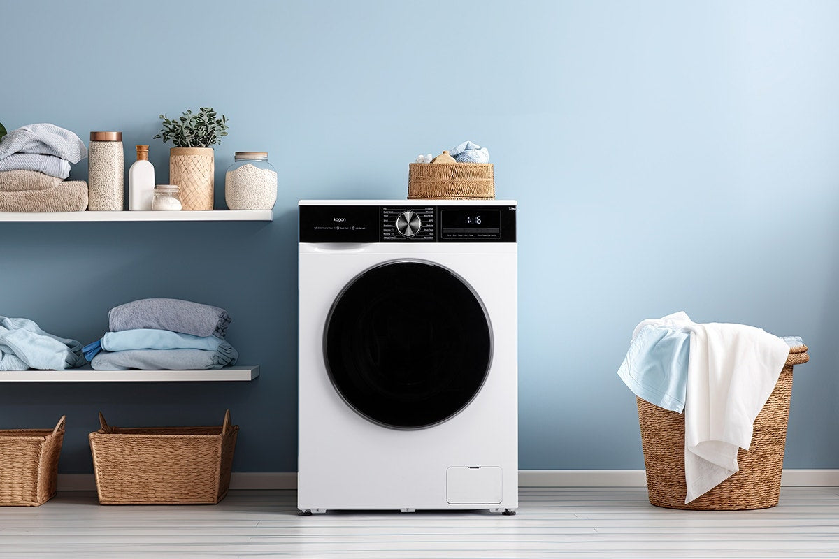 Kogan 7.5kg Front Load BLDC Inverter Washing Machine (White)