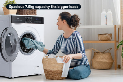 Kogan 7.5kg Front Load BLDC Inverter Washing Machine (White)