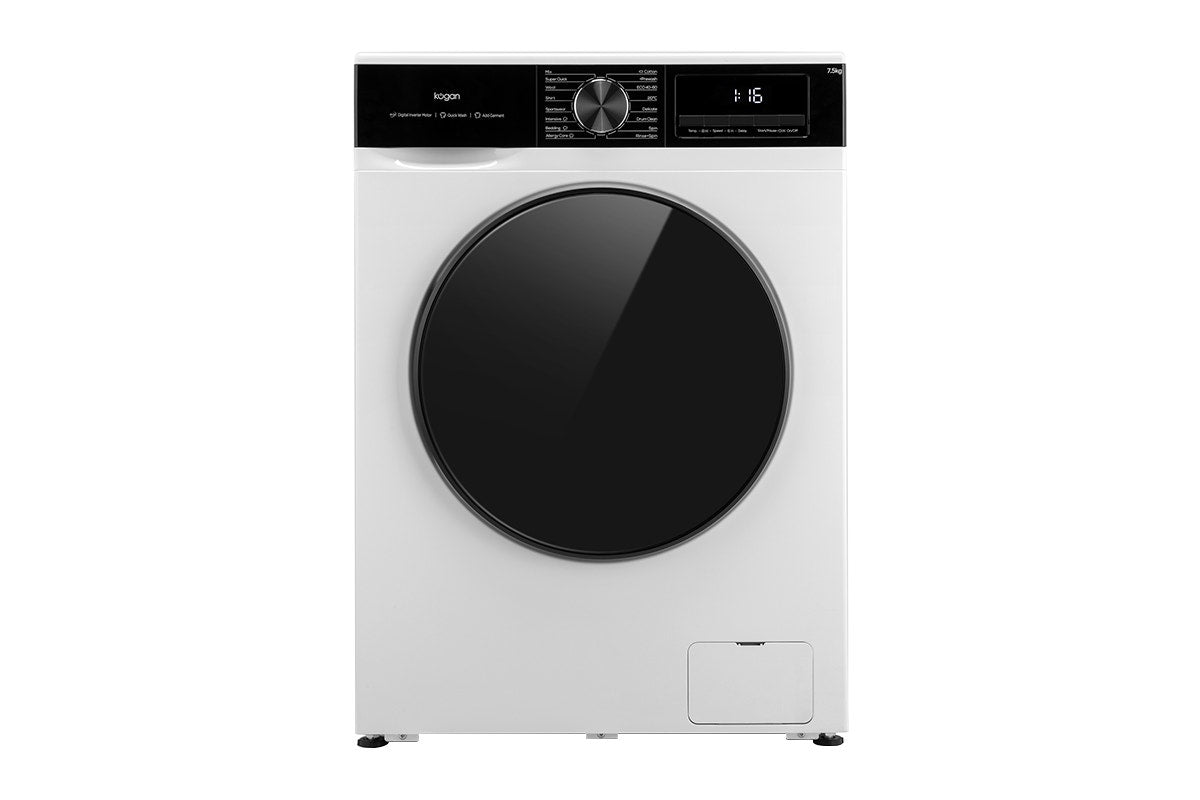 Kogan 7.5kg Front Load BLDC Inverter Washing Machine (White)