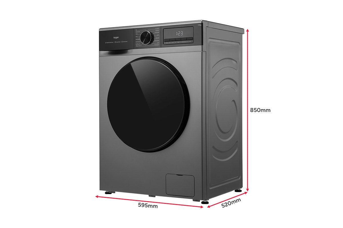 Kogan 7.5kg Front Load BLDC Inverter Washing Machine (Graphite)