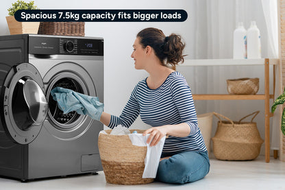 Kogan 7.5kg Front Load BLDC Inverter Washing Machine (Graphite)