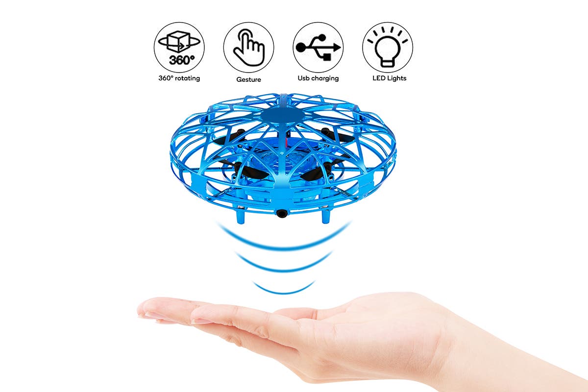 Galactic Gesture Controlled Mini Drone - Blue