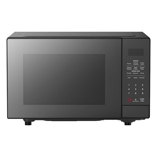 Kogan 32L Inverter Flatbed Microwave with Mirror Finish (Black)