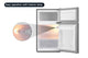 Kogan 85L Top Mount Fridge (Stainless Steel)