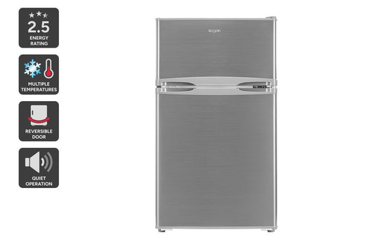 Kogan 85L Top Mount Fridge (Stainless Steel)