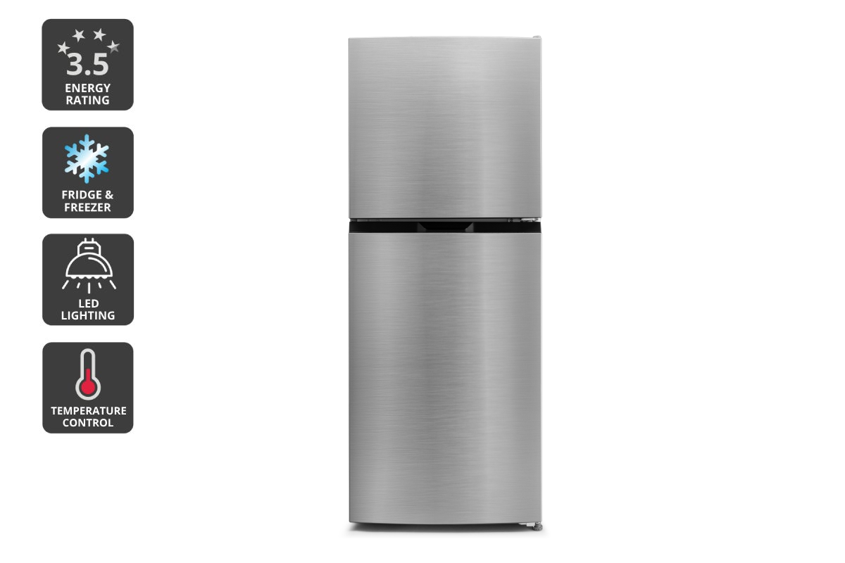 Kogan 197L Top Mount Fridge (Stainless Steel)