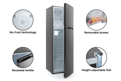 Kogan 247L Top Mount Fridge (Stainless Steel)